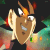 Black Goku smiling