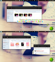 Theme For IconPackager SalmonPinkWhite Cute