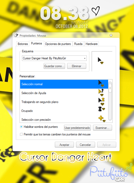 Cursor Danger Heart By PiitufiitoGrr