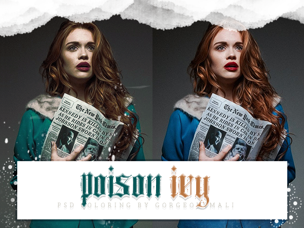 PSD Coloring Poison Ivy by Gorgeousmali on DeviantArt