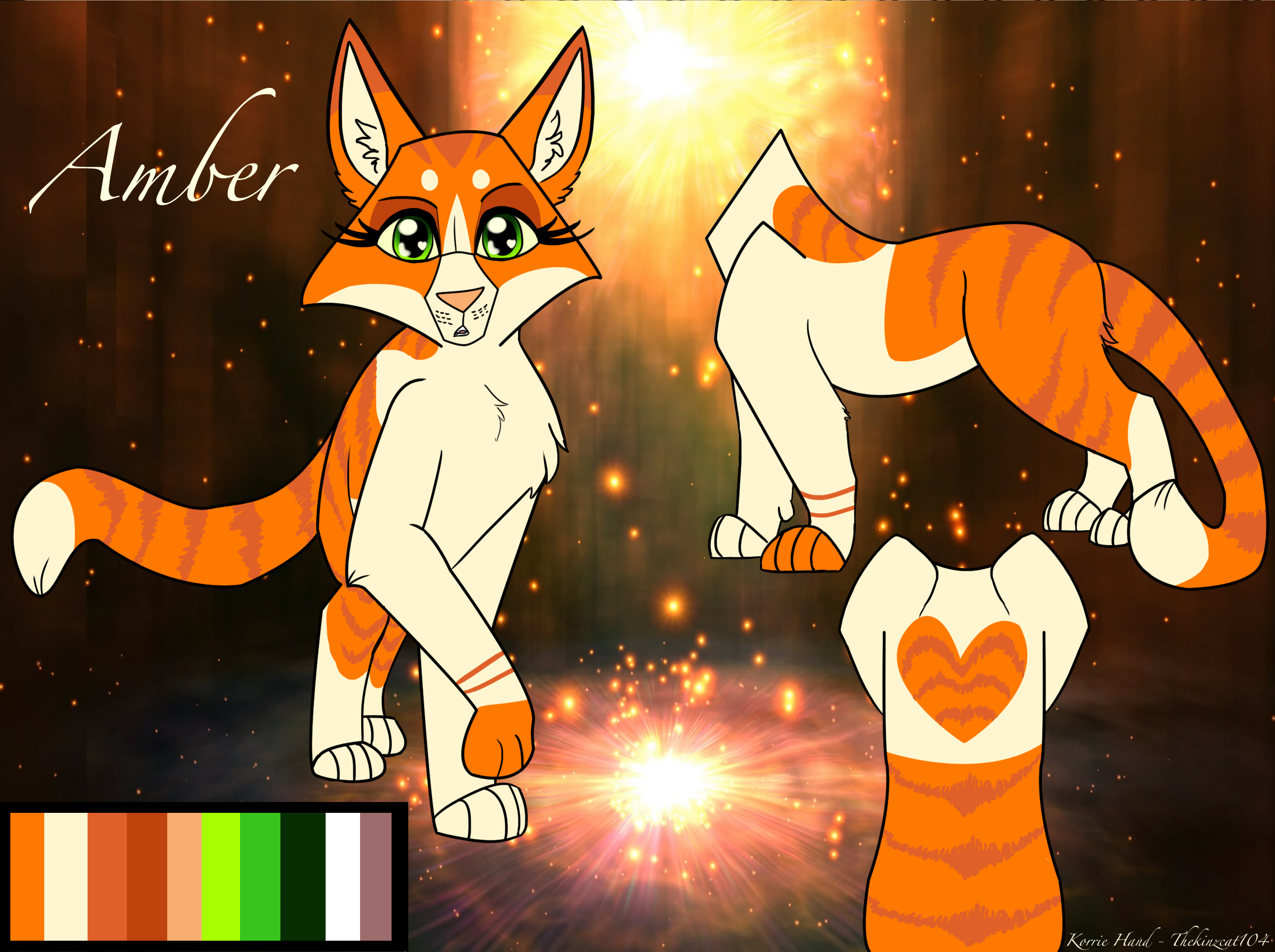 Amber ref sheet by Thekinzcat104 on DeviantArt