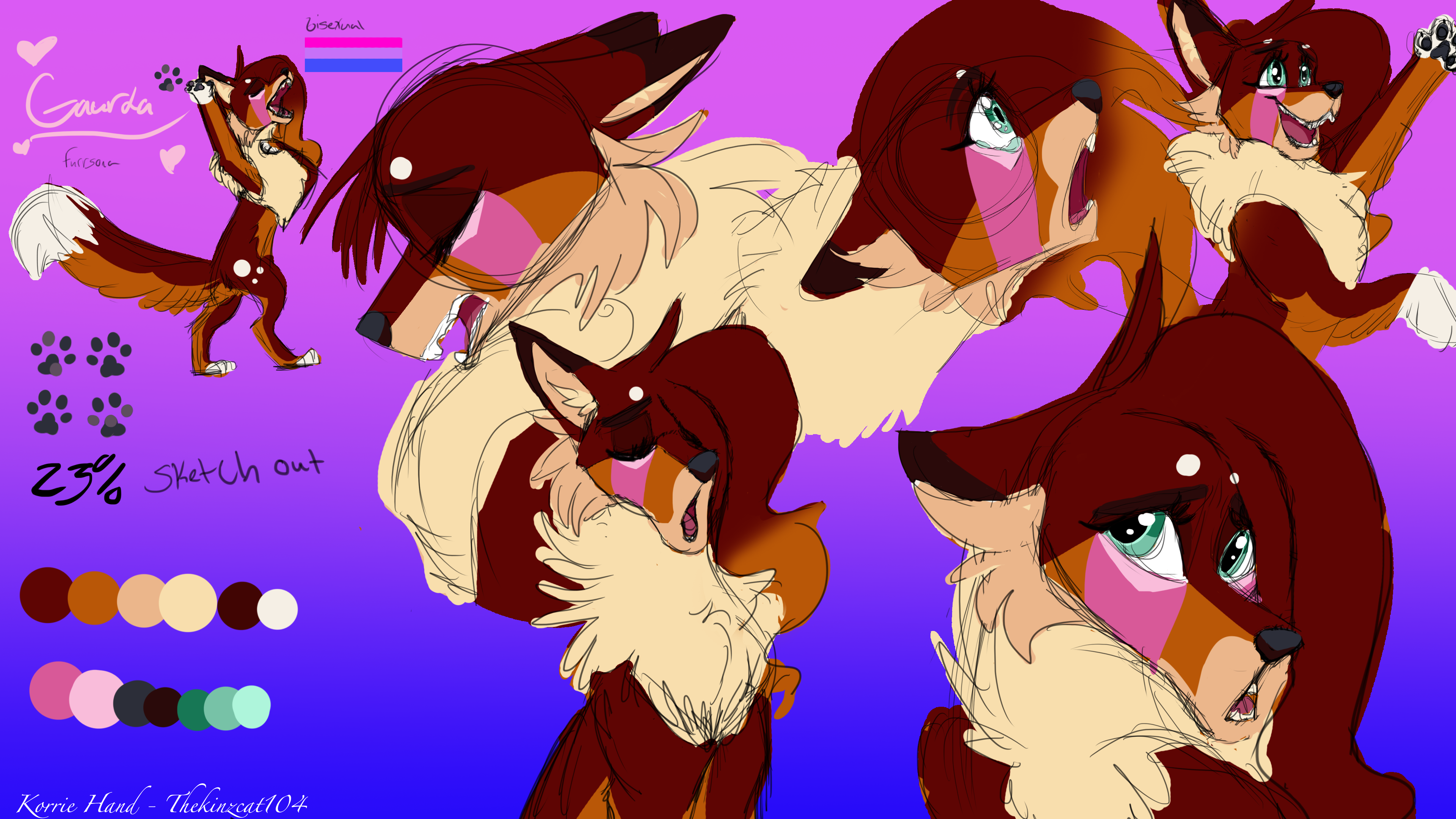 Gaurda : Ref Sheet 2018 by Thekinzcat104 on DeviantArt