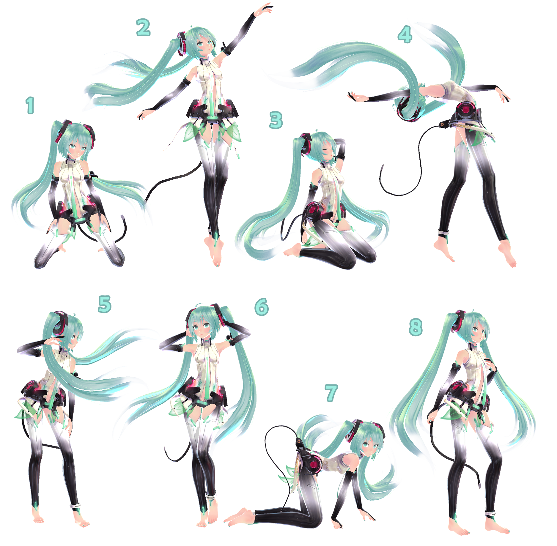 [MMD] Pose Pack 1 - DL