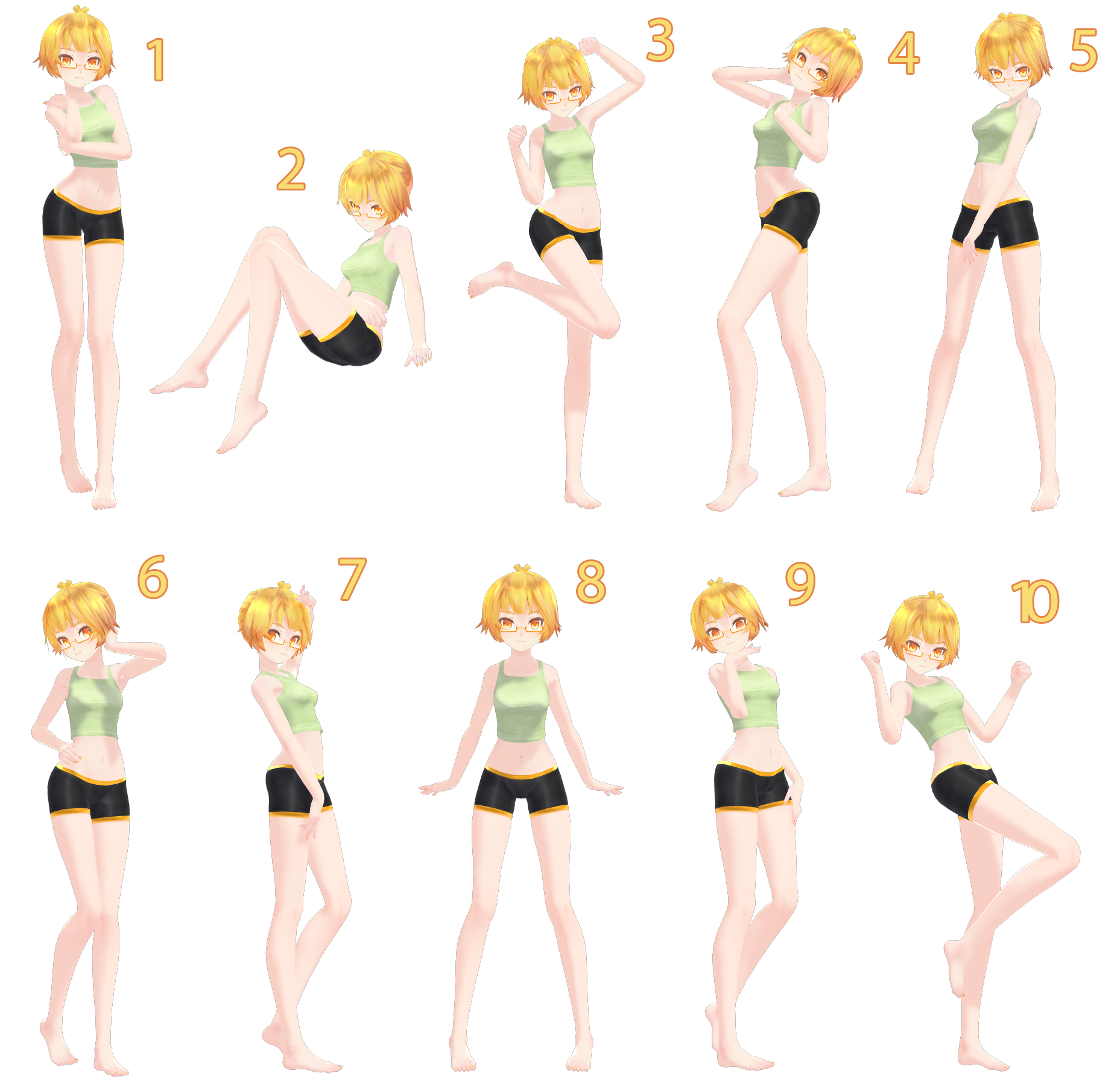 [mmd] Pose Pack 5 Dl No Ik Support By Snorlaxin On Deviantart