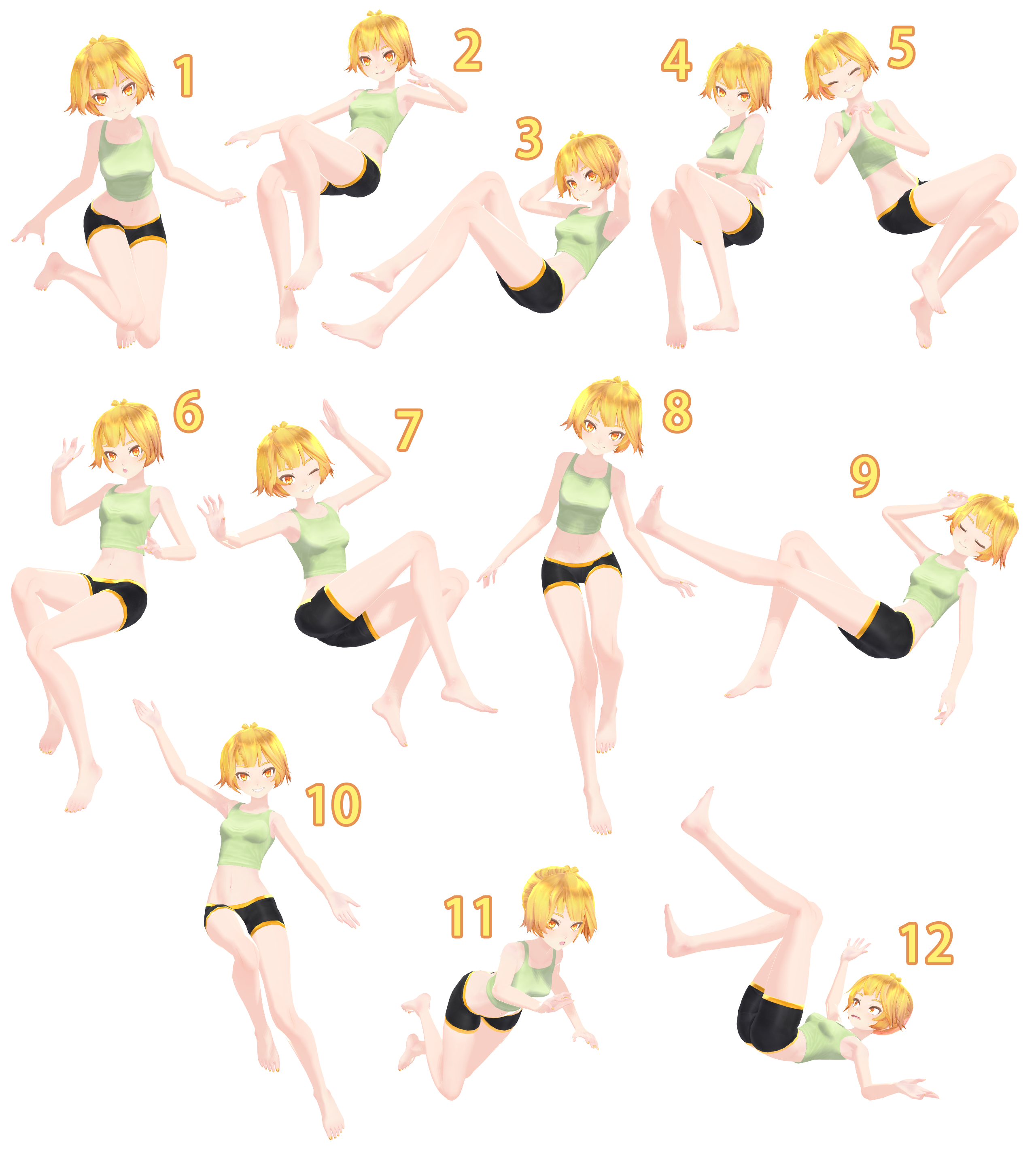 Mmd Floating Pose Pack Dl By Snorlaxin On Deviantart Early work for fighting moves & poses book. mmd floating pose pack dl by