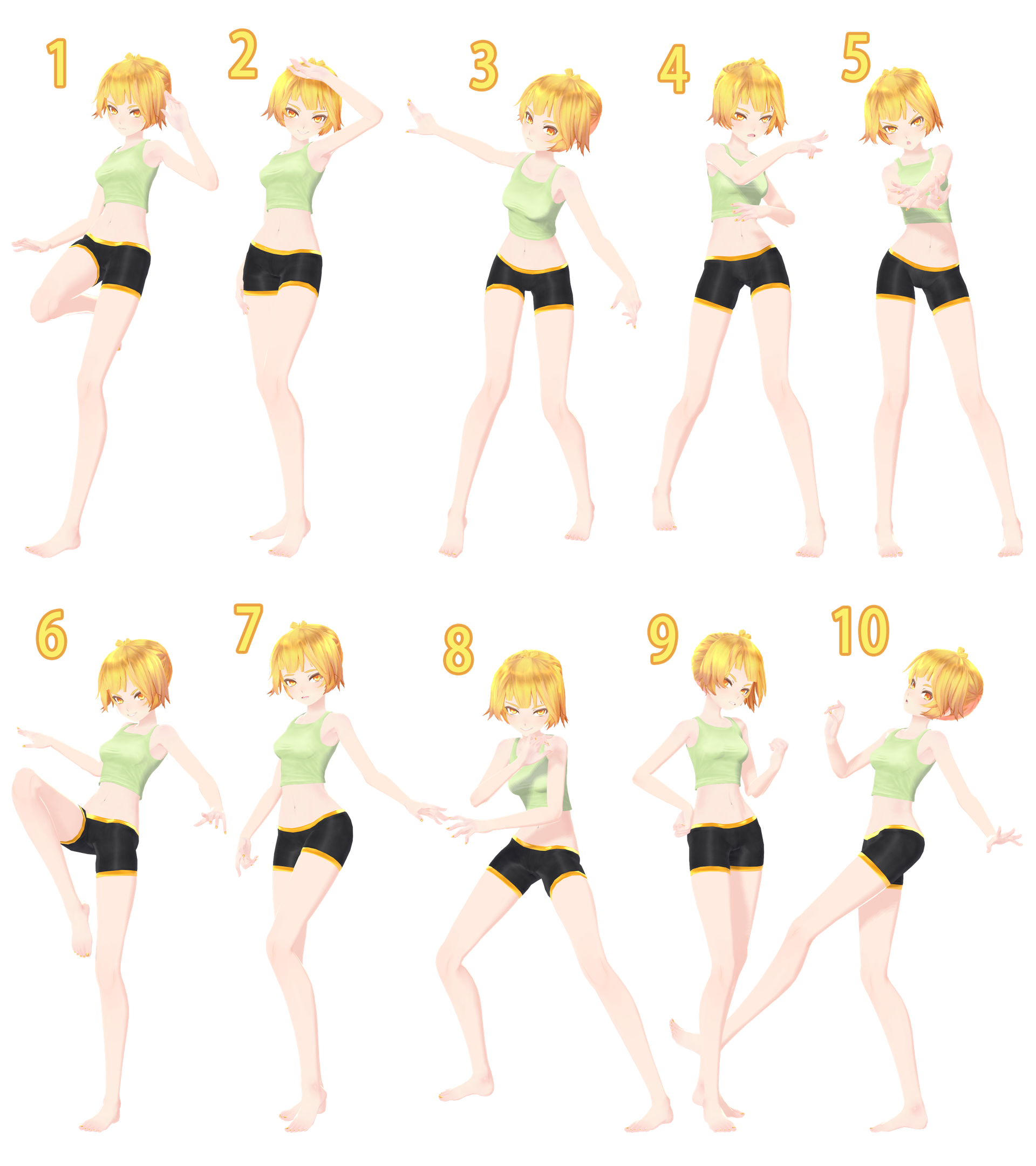 [mmd] Pose Pack 8 Dl By Snorlaxin On Deviantart