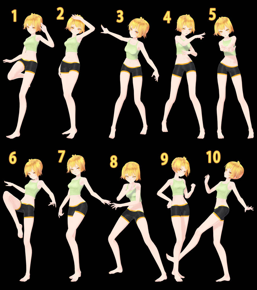 [mmd] Pose Pack 8 Dl By Snorlaxin On Deviantart