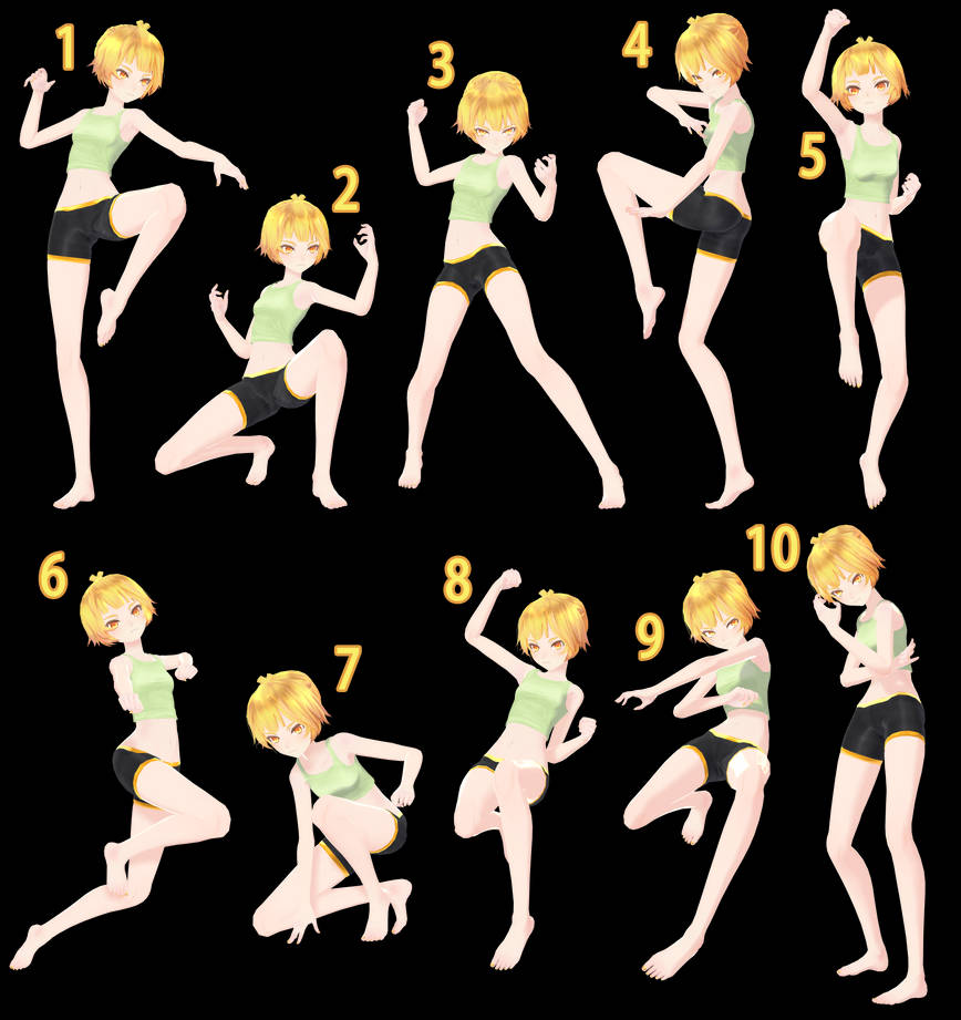 [MMD] Pose Pack 10 - DL by Snorlaxin on DeviantArt