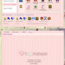 Theme background Iconpackager pink