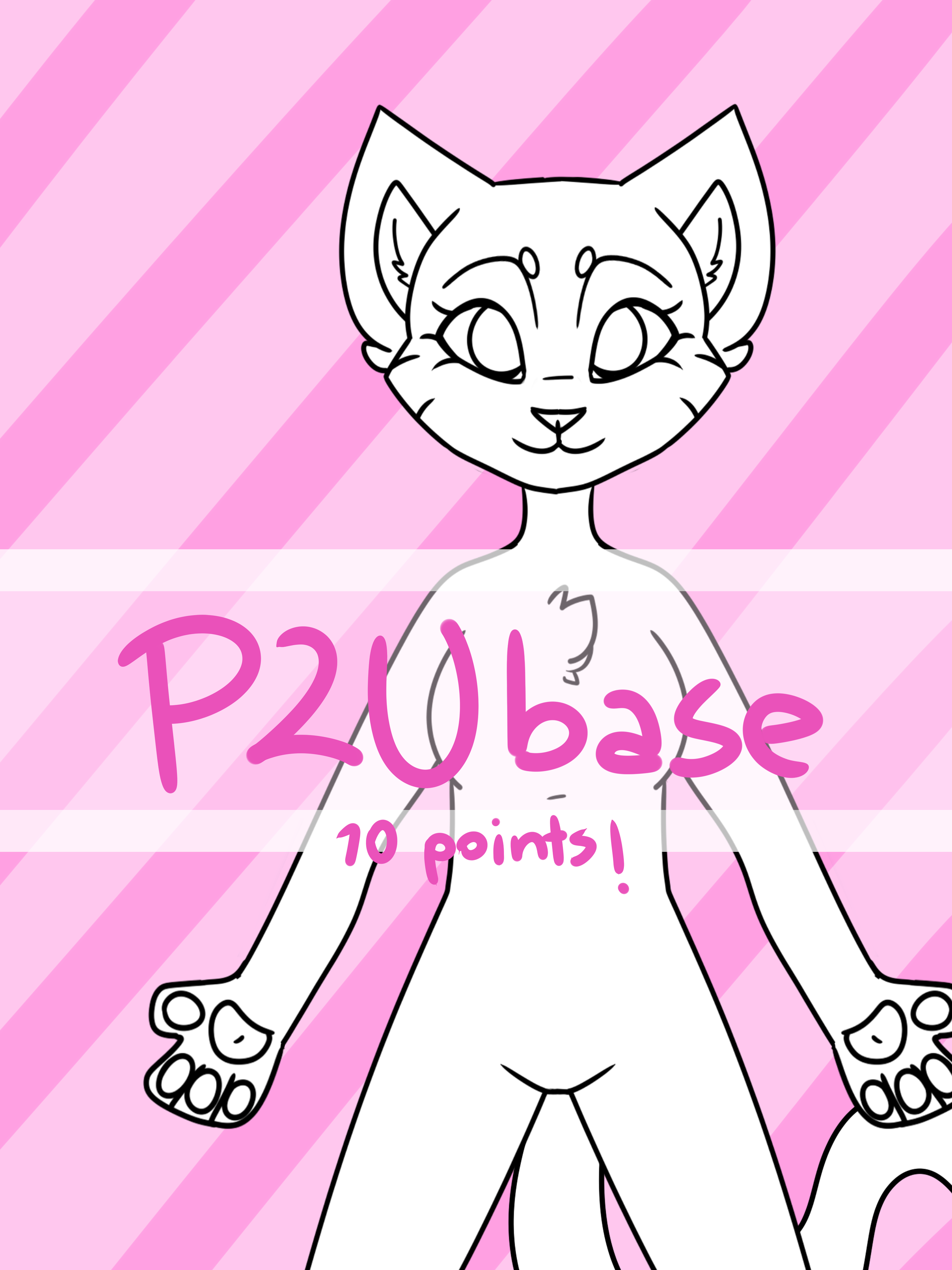 P2U BASE - anthro kitty! (10 points) by Julynnx on DeviantArt