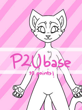 P2U BASE - anthro kitty! (10 points)