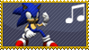 Sonic Rocks Out Stamp