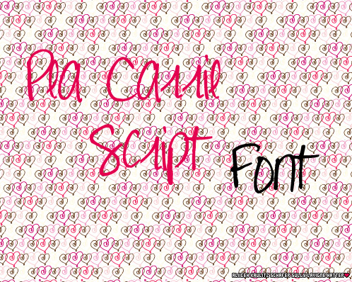Pea Carrie Script Font
