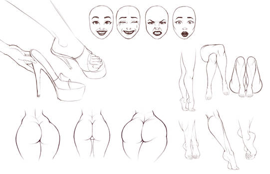 Sexy Anatomy Practice Sketches