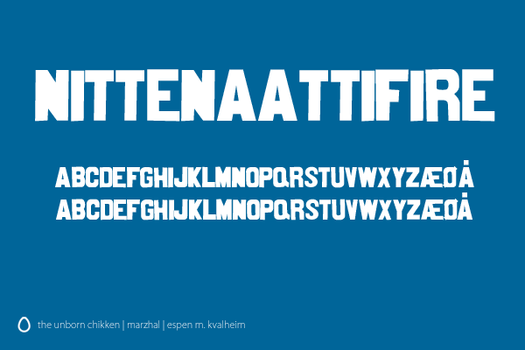 Nittenaattifire Font