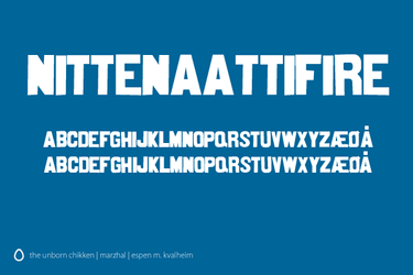 Nittenaattifire Font