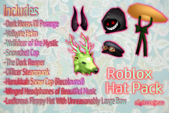 Mmd Roblox Hat Pack By Allyirenejean On Deviantart - chicken hat roblox by pidgameryt on deviantart