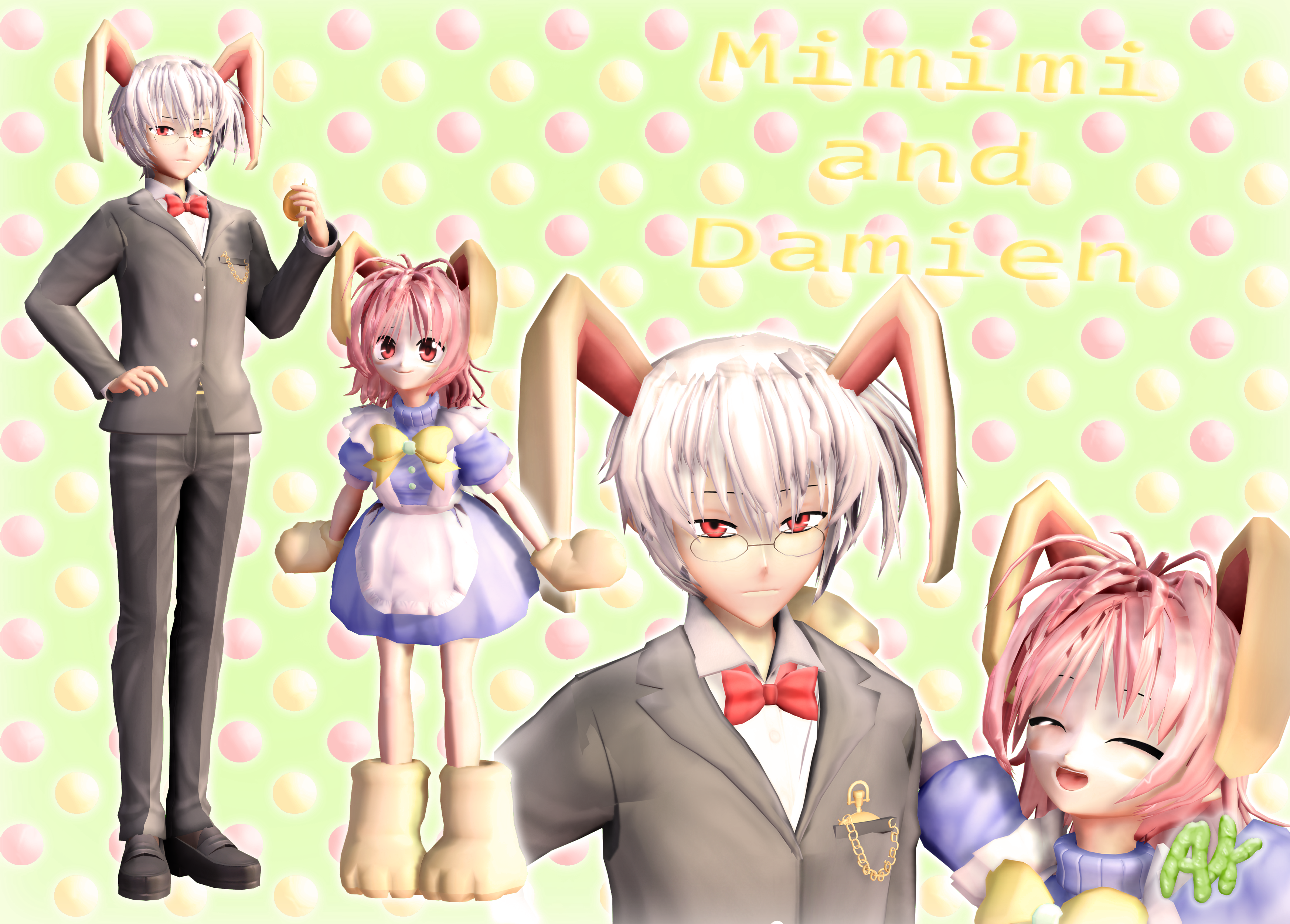 [MMD] Mimimi and Damien + DL!