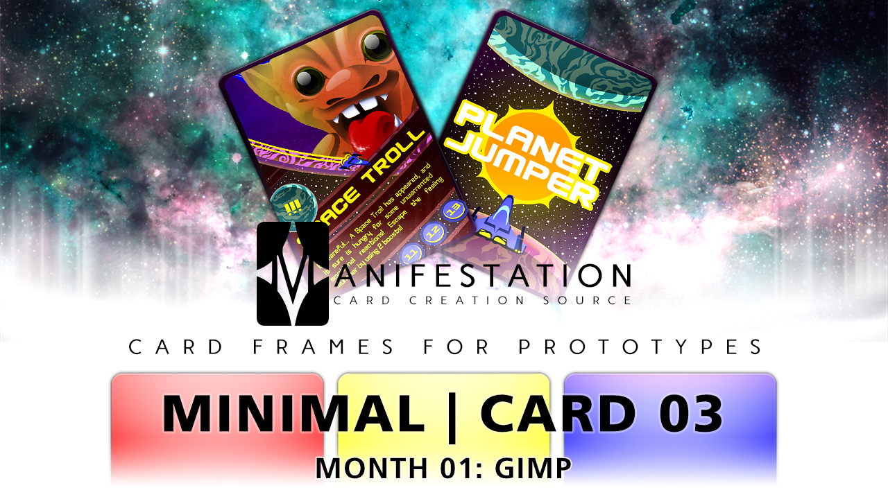 Month 01: Card 03 - GIMP (Minimal | SciFi) by CauseThought