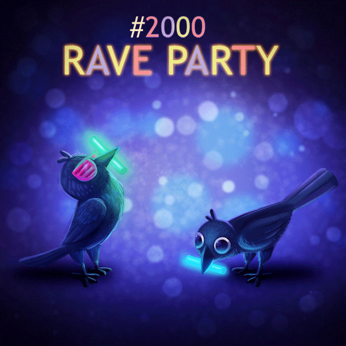 Daily Paint 2000 Rave Party Animated By Cryptid Creations On Deviantart