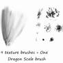 9 texture brushes+Dragon Scale