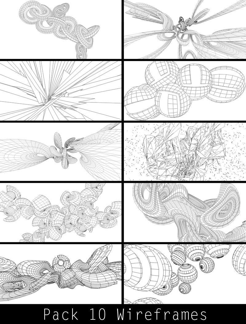 Pack 10 Wireframes RC