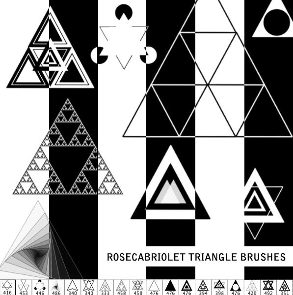 RoseCabriolet Triangle brushes