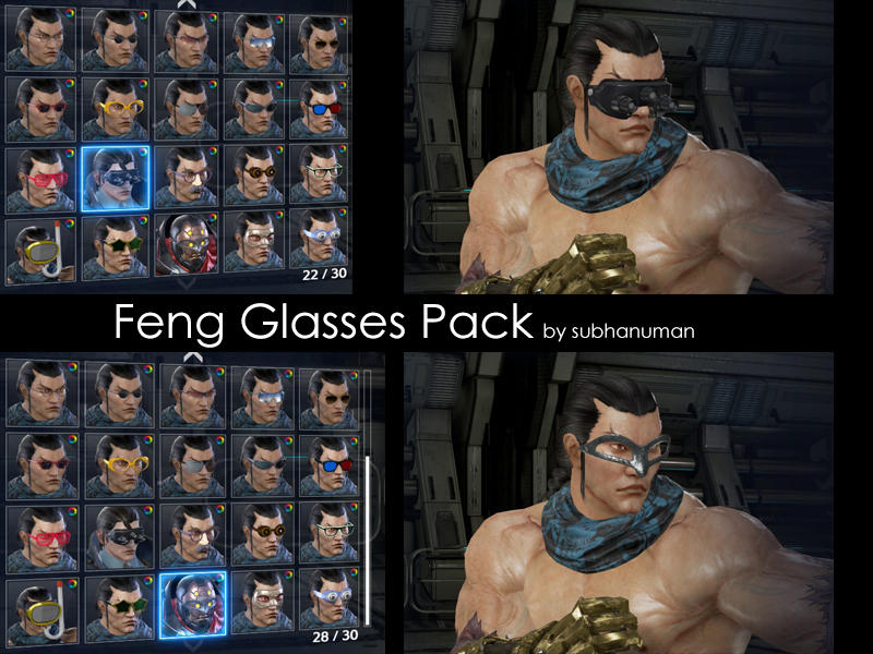 Feng Glasses Pack by subhanuman on DeviantArt