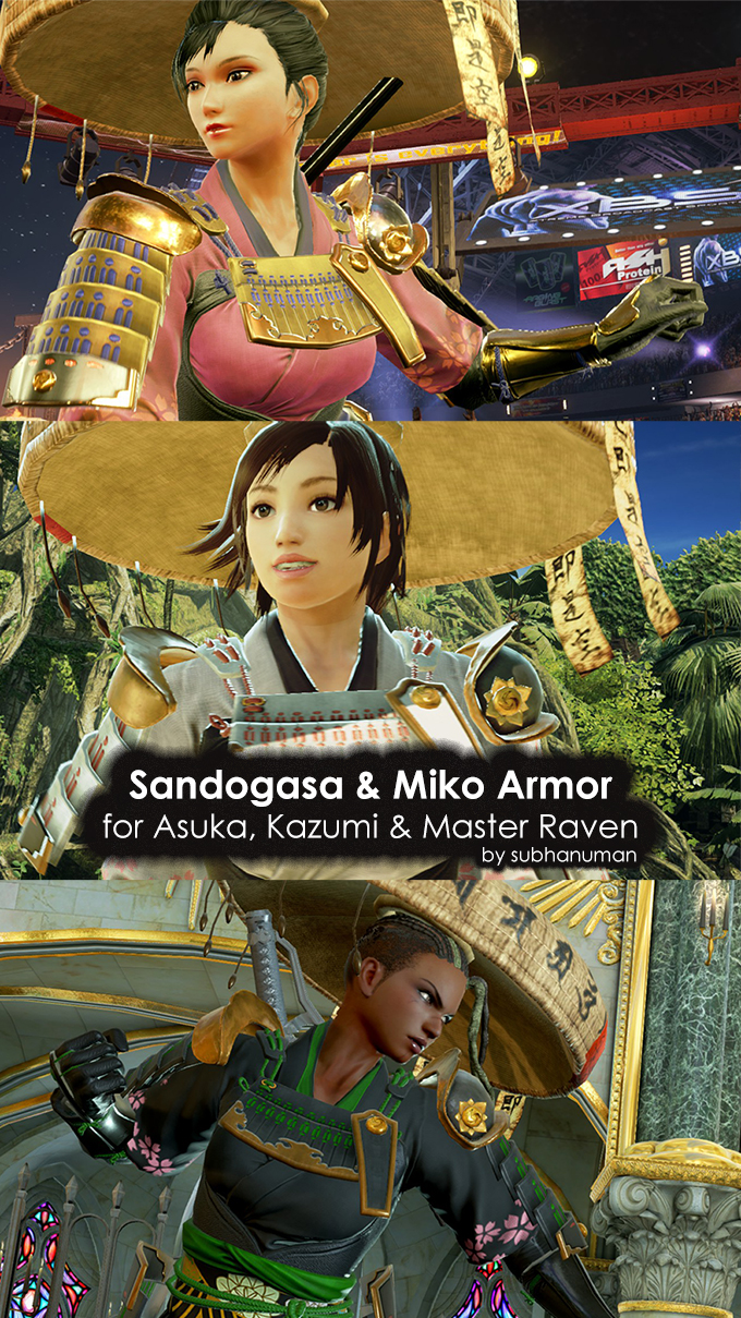 Sandogasa and Miko Armor