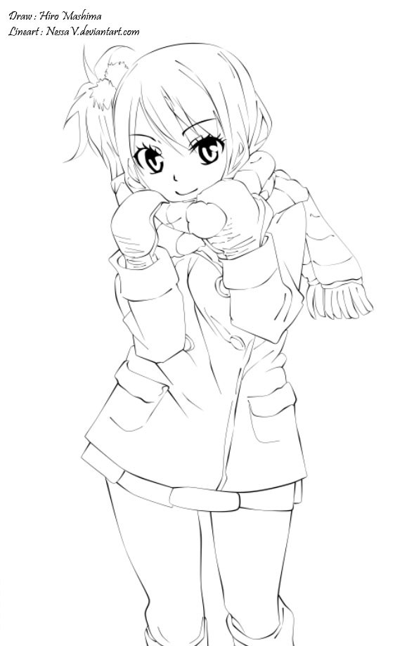 Lucy Lineart By Nessav On Deviantart