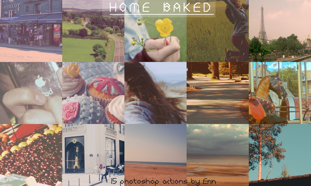 Home Baked Photoshop Actions