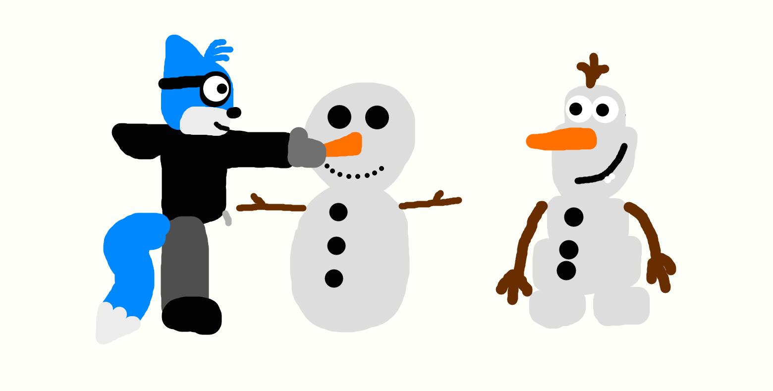 Building A Snowman With Olaf by BenTheFox1996 on DeviantArt