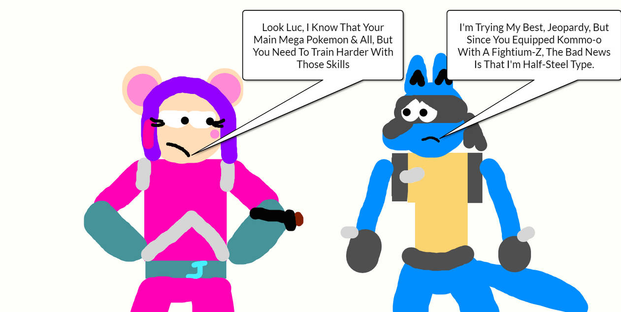 Training With Lucario by BenTheFox1996 on DeviantArt