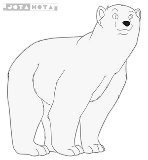 Polar Bear Free Lineart