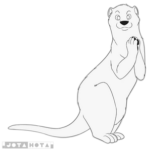 Otter Free Lineart