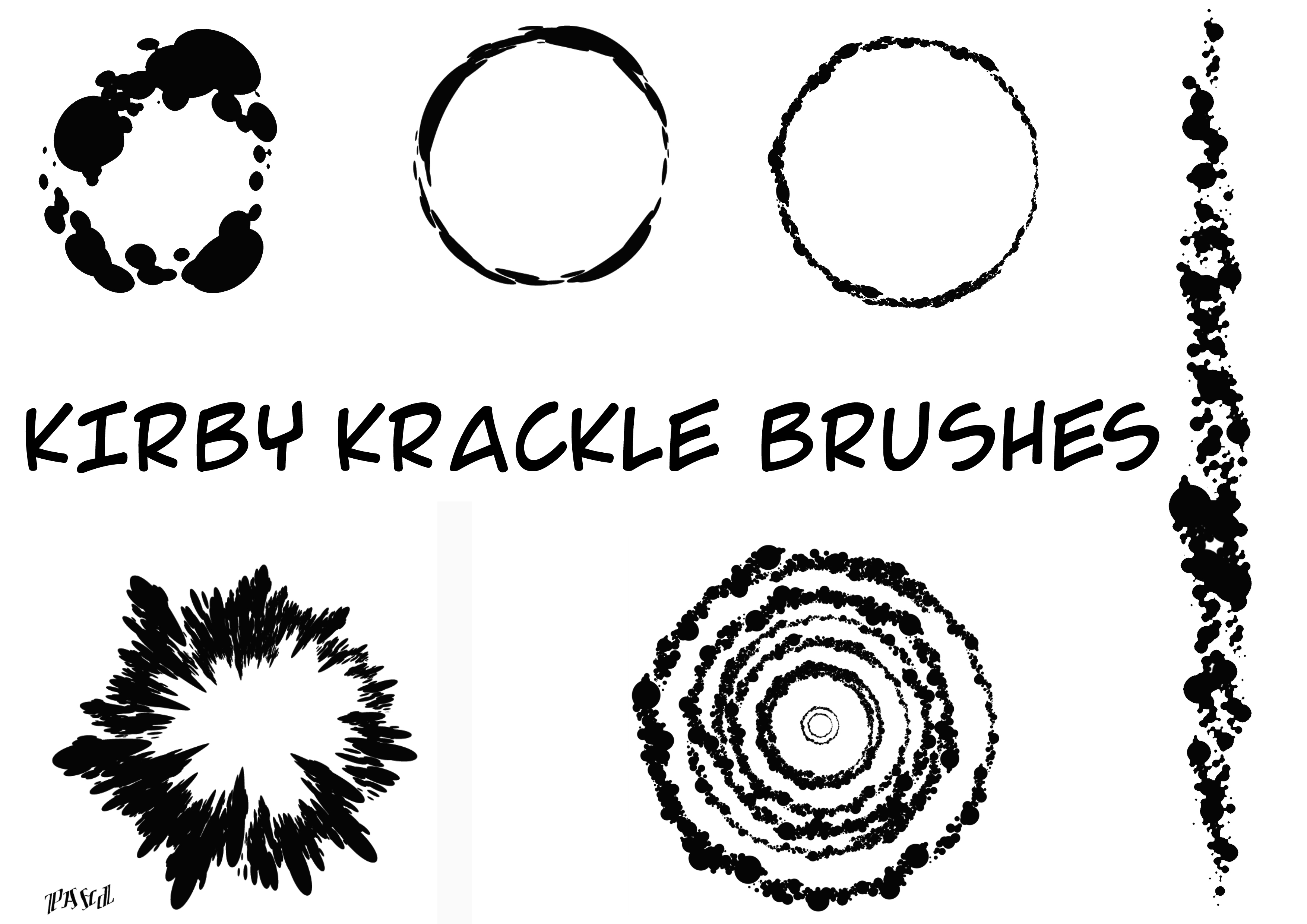 Kirby Krackle Brushes by pascalverhoef on DeviantArt