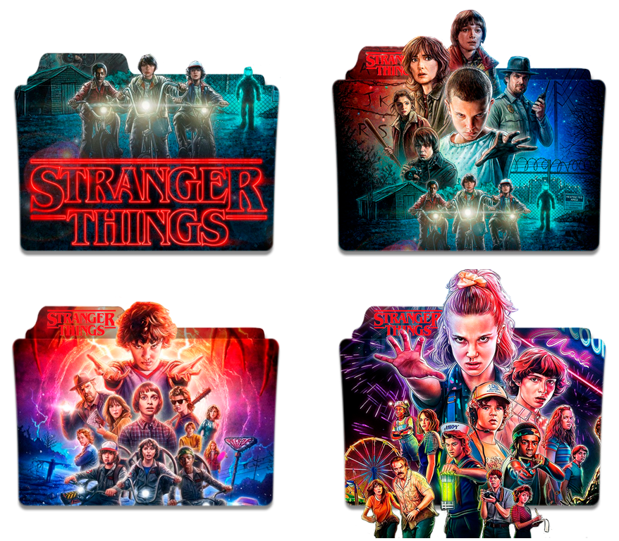 Stranger Things Folder Icons (Seasons 1-3)