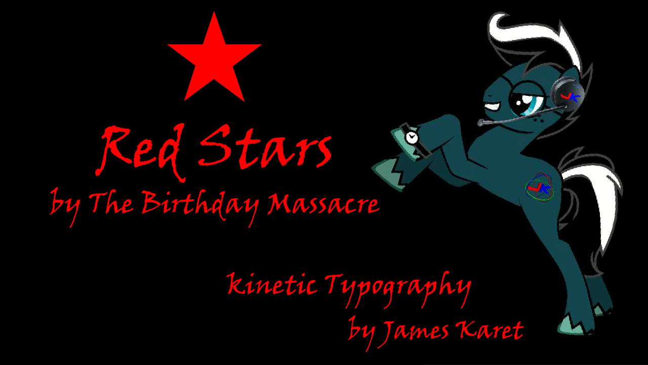 Kinetic Typographic - Red Stars (Rage quit)(Flash)