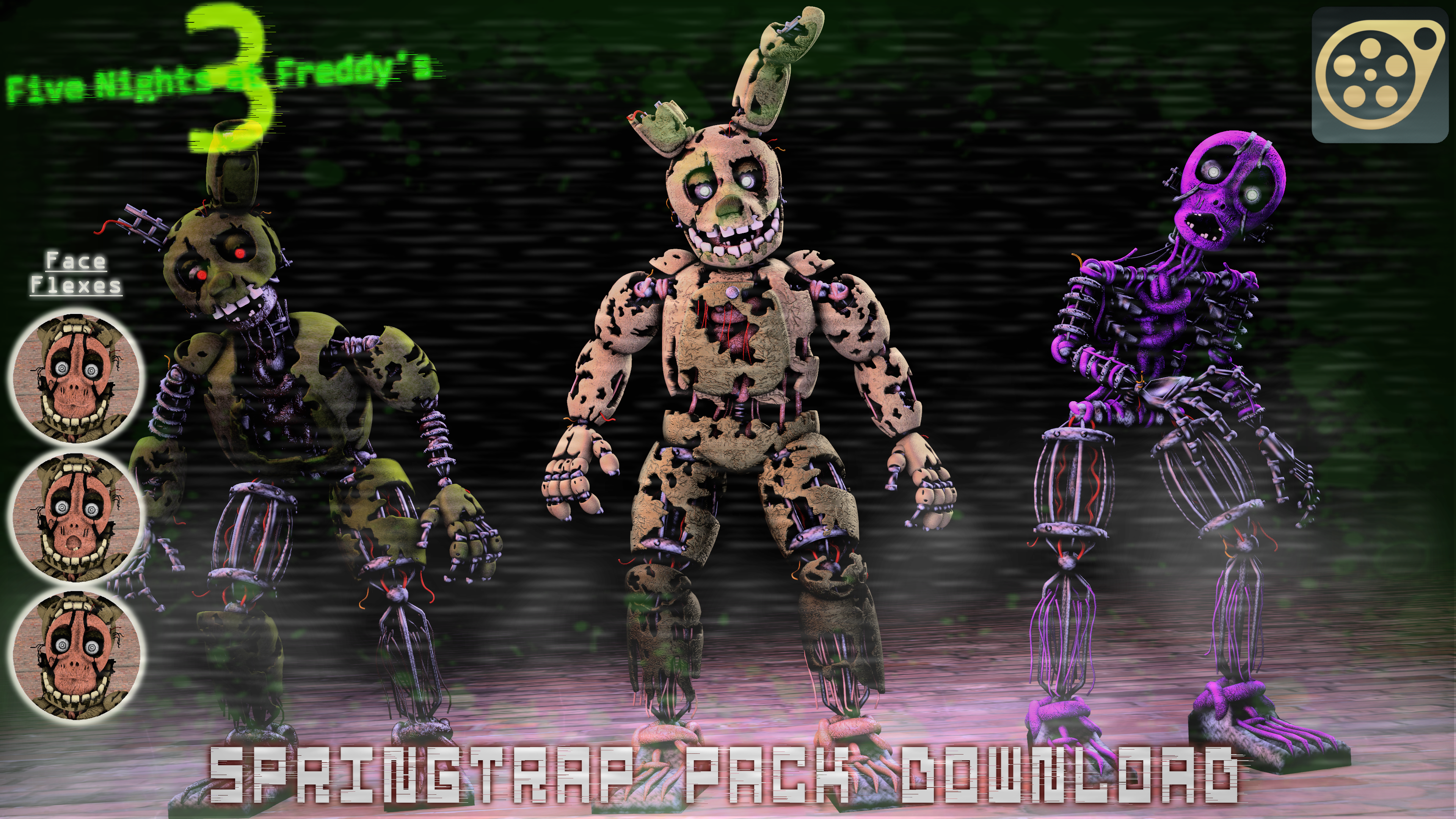 [SFM/FNaF] LetIsDoThis' Springtrap Pack Release