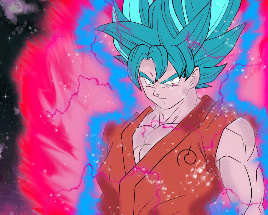 Son Goku Super Saiyan Blue (Kaioken Animation) by M3ruem ...