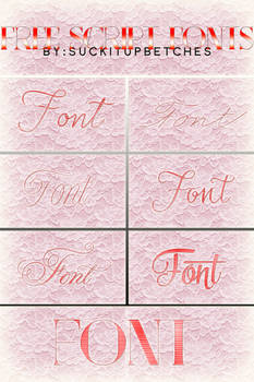 Free Script Fonts. BY::SIUB