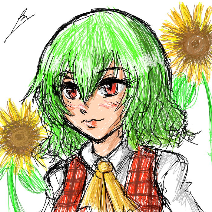 kazami yuuka by borockman on DeviantArt