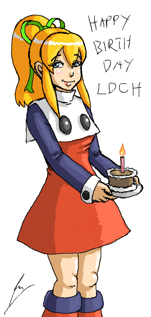 Roll brings the cake by borockman on DeviantArt