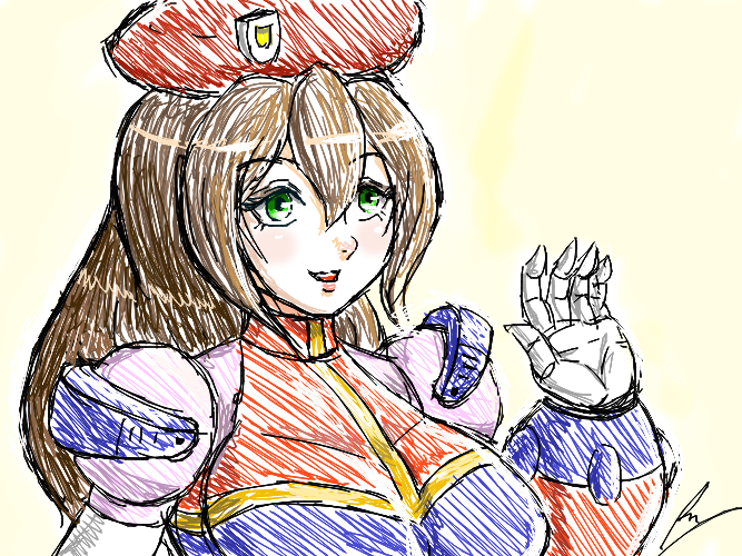 Iris says hello by borockman on DeviantArt