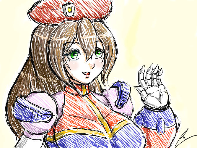 Iris says hello by borockman on DeviantArt