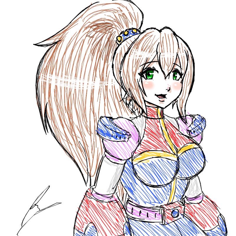 High ponytail Iris by borockman on DeviantArt