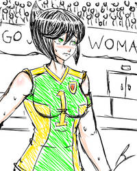 Volleyball player Jet woman