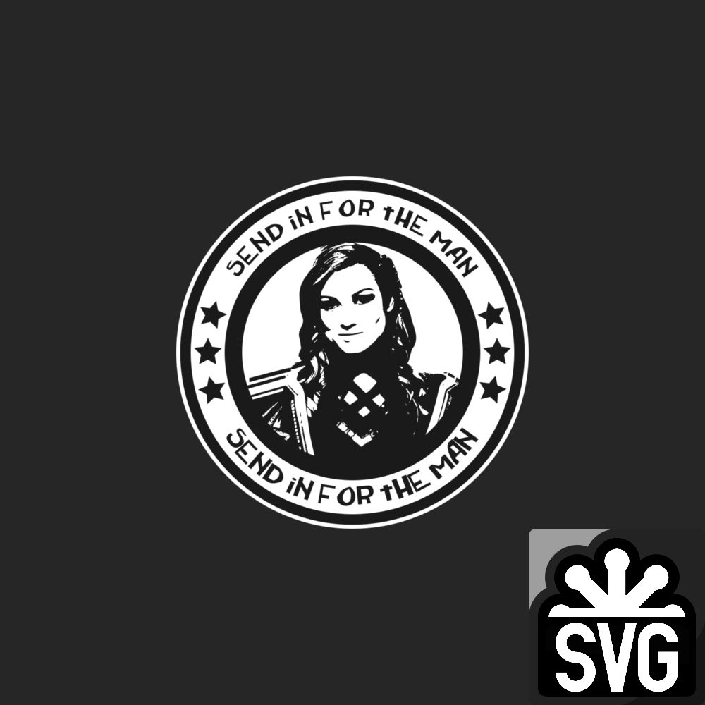 Send In For The Man (Becky Lynch) Logo SVG by DarkVoidPictures on