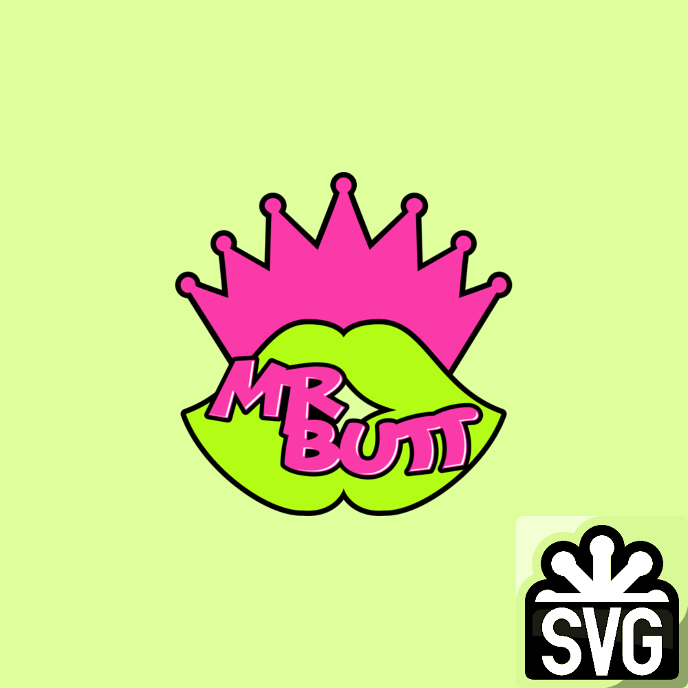 Mr. Butt Lips And Crown Logo SVG by DarkVoidPictures on DeviantArt