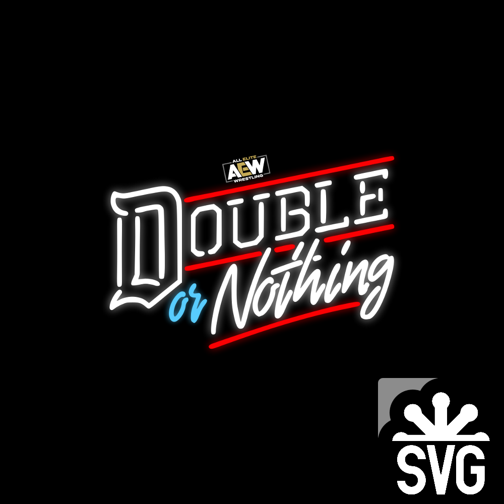 AEW Double Or Nothing (Glow) Logo SVG by DarkVoidPictures on DeviantArt